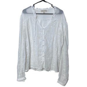 Idyllwood by Miranda Lambert Lace White Blouse